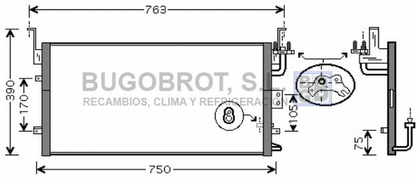 Condenser, air conditioning (62-HY5135)