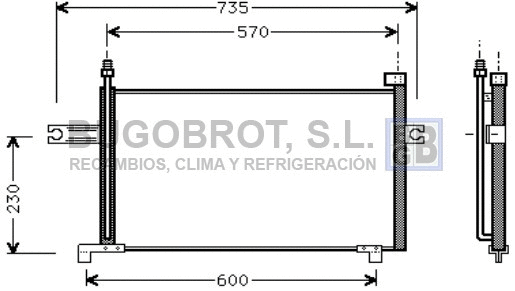 Condenser, air conditioning (62-DN5175)