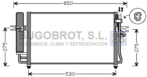 Condenser, air conditioning (62-HY5087)