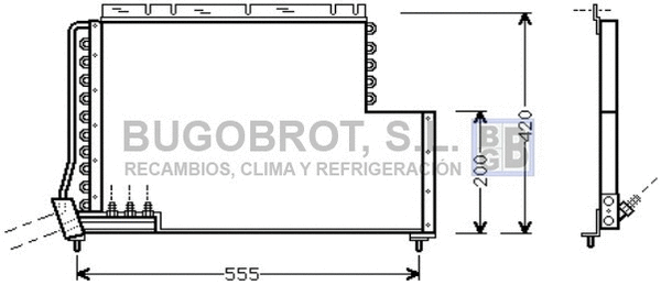 Condenser, air conditioning (62-VO5078)