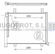 Condenser, air conditioning (62-VW5327)