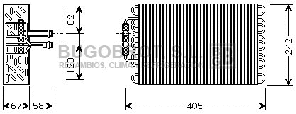Evaporator, air conditioning (70-MSV375)