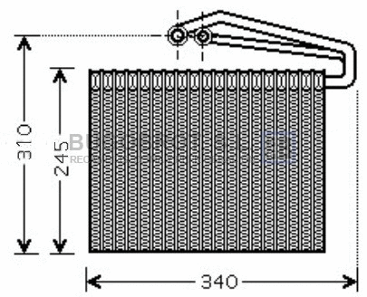 Evaporator, air conditioning (70-OLV400)