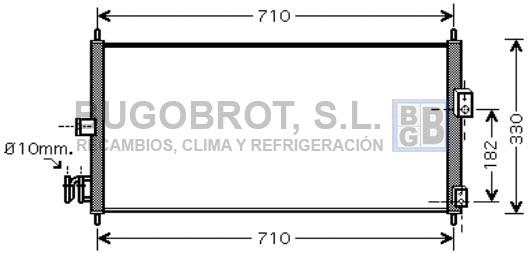 Condenser, air conditioning (62-DN5270)