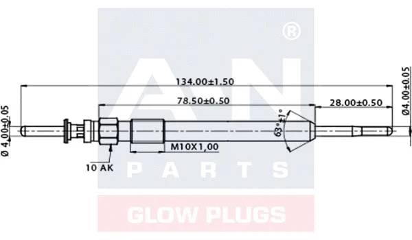 Glow Plug (A-N134001)
