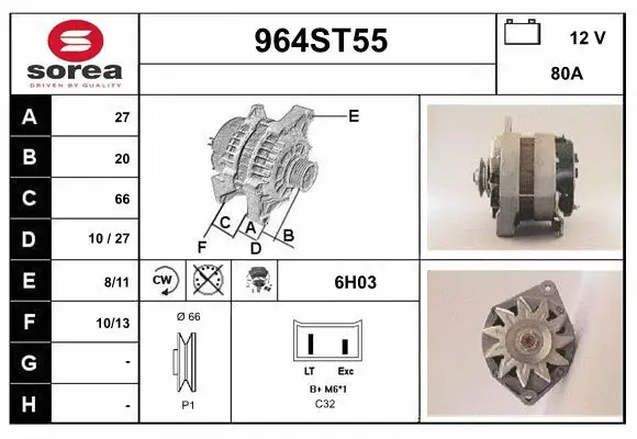 Alternator (964ST55)