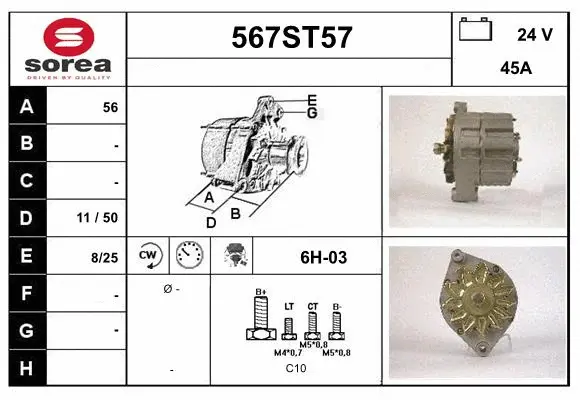 Alternator (567ST57)