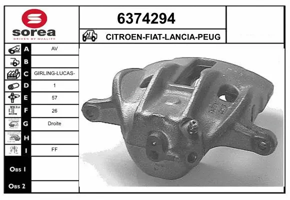 Brake Caliper (6374294)