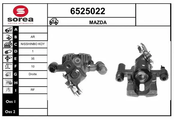 Brake Caliper (6525022)