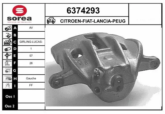 Brake Caliper (6374293)