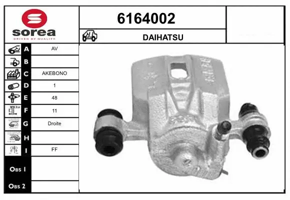 Brake Caliper (6164002)