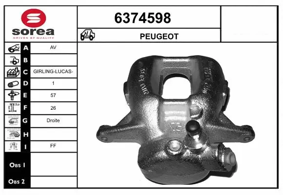 Brake Caliper (6374598)