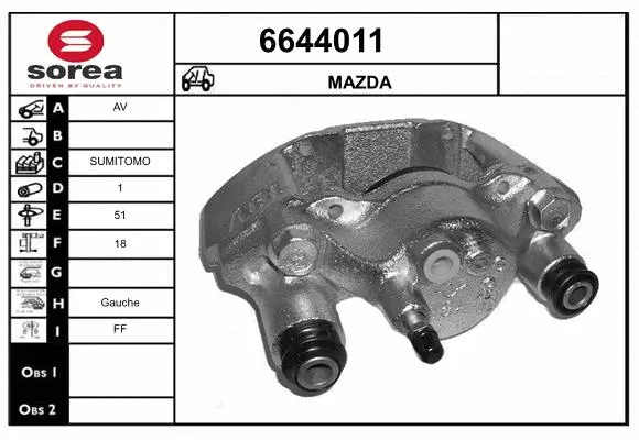 Brake Caliper (6644011)