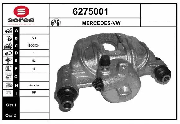 Brake Caliper (6275001)