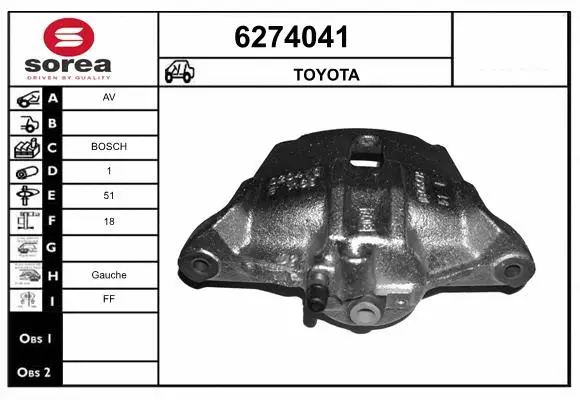 Brake Caliper (6274041)