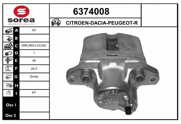 Brake Caliper (6374008)