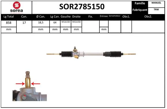 Steering Gear (SOR2785150)