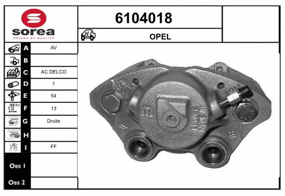 Brake Caliper (6104018)