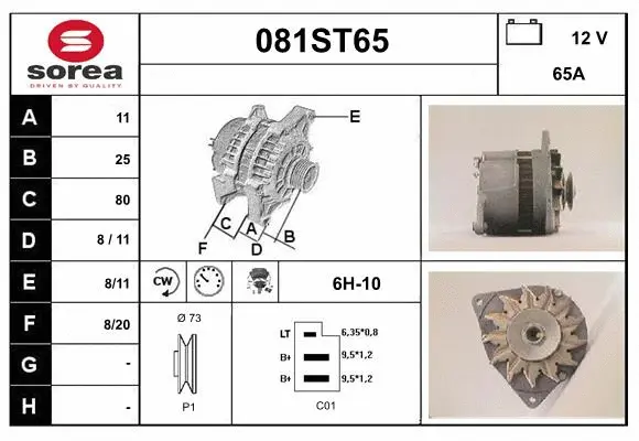 Alternator (081ST65)