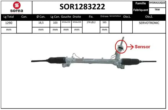 Steering Gear (SOR1283222)