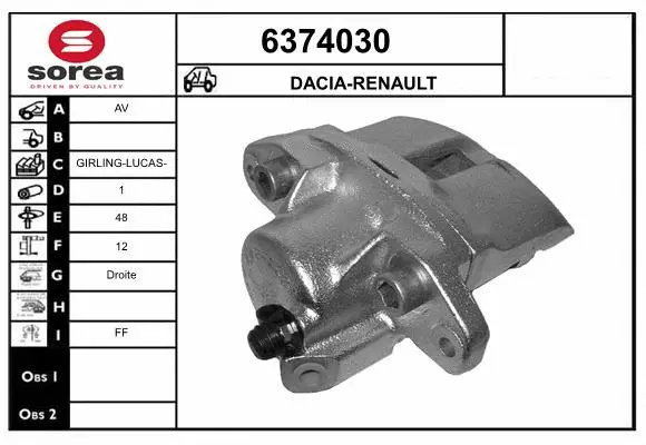 Brake Caliper (6374030)