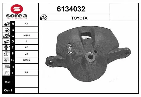 Brake Caliper (6134032)