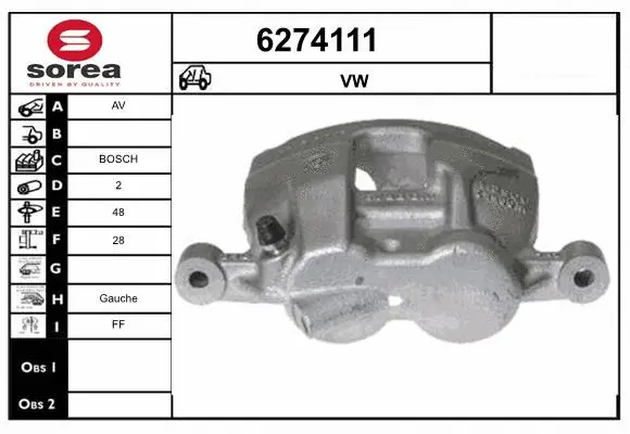 Brake Caliper (6274111)