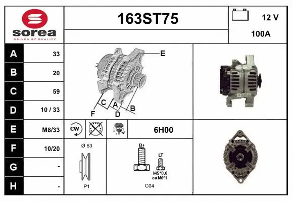 Alternator (163ST75)