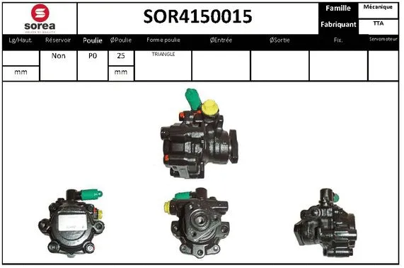 Hydraulic Pump, steering (SOR4150015)