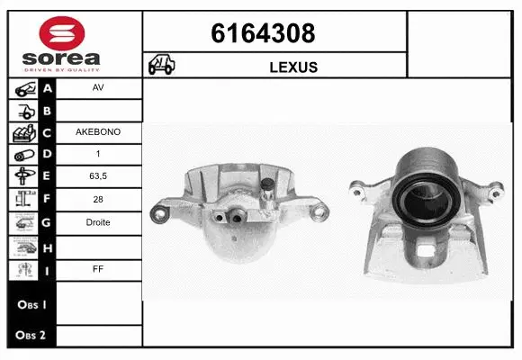 Brake Caliper (6164308)