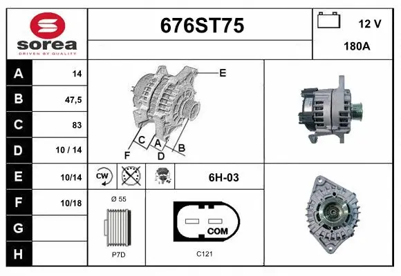 Alternator (676ST75)