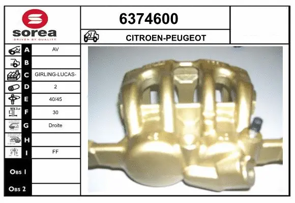 Brake Caliper (6374600)