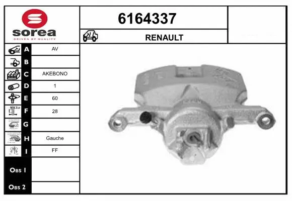 Brake Caliper (6164337)