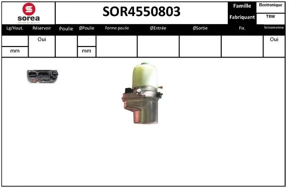 Hydraulic Pump, steering (SOR4550803)