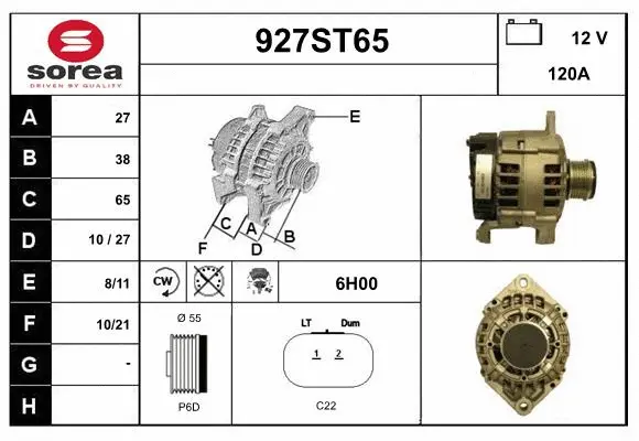 Alternator (927ST65)