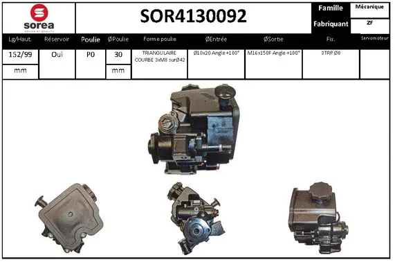 Hydraulic Pump, steering (SOR4130092)