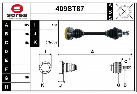 Drive Shaft (409ST87)