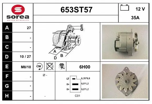 Alternator (653ST57)