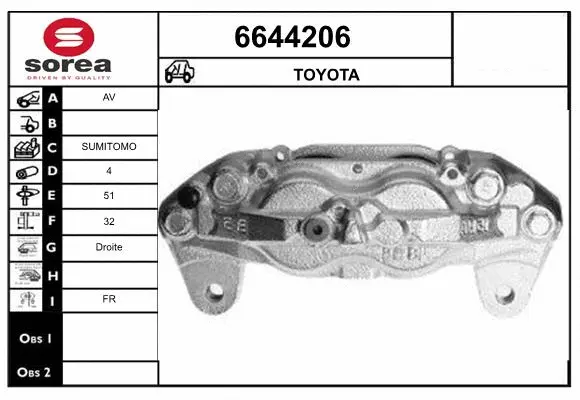 Brake Caliper (6644206)