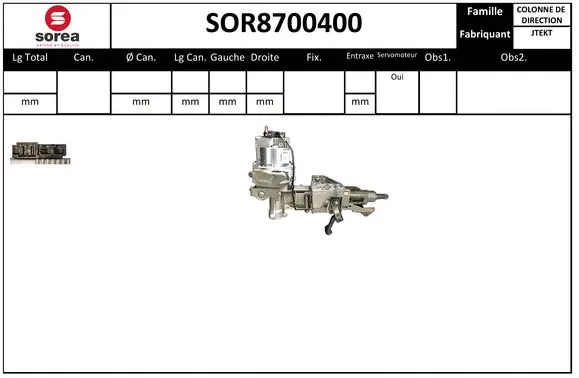 Steering Column (SOR8700400)