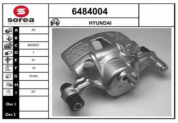Brake Caliper (6484004)
