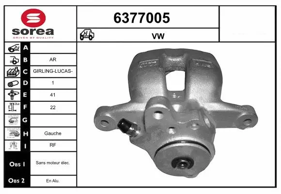 Brake Caliper (6377005)