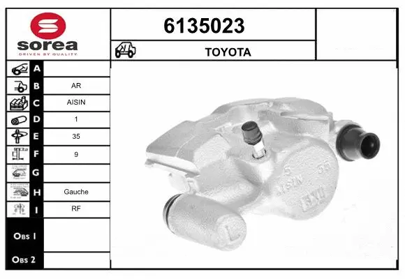 Brake Caliper (6135023)