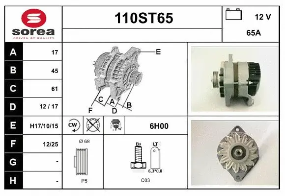 Alternator (110ST65)