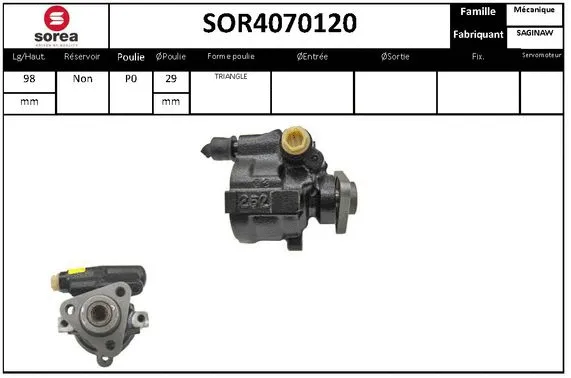 Hydraulic Pump, steering (SOR4070120)
