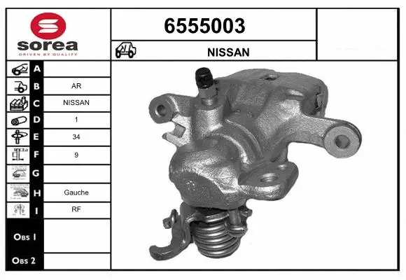 Brake Caliper (6555003)