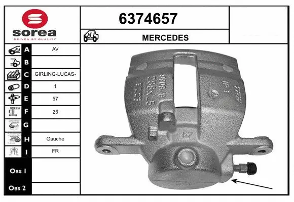 Brake Caliper (6374657)