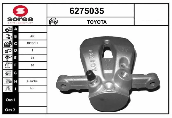 Brake Caliper (6275035)