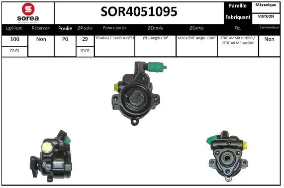 Hydraulic Pump, steering (SOR4051095)