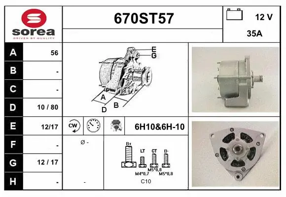 Alternator (670ST57)